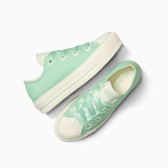 Chuck Taylor All Star Lift Platform Matte Satin Sneaker Shoes Size 7 - Picture 9 of 16